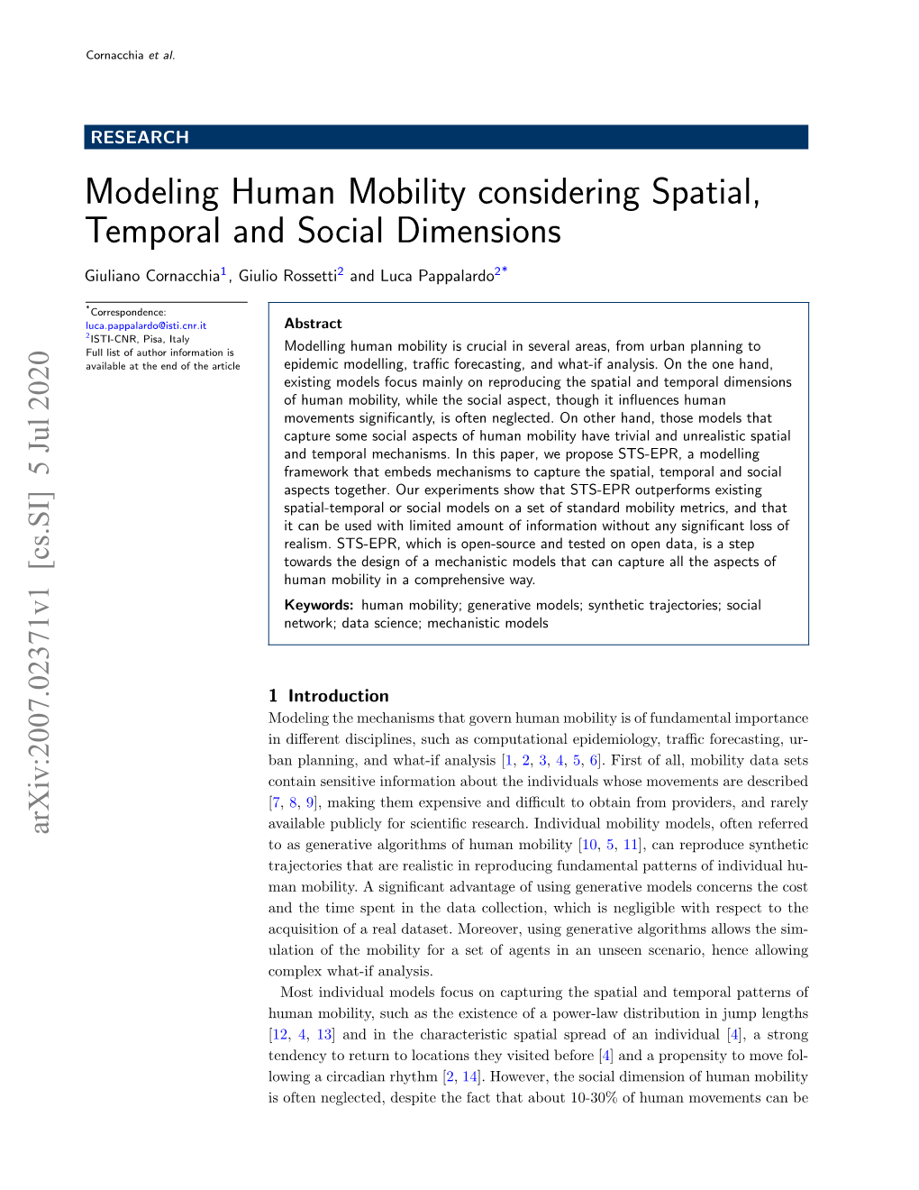 Modeling Human Mobility Considering Spatial, Temporal and Social Dimensions