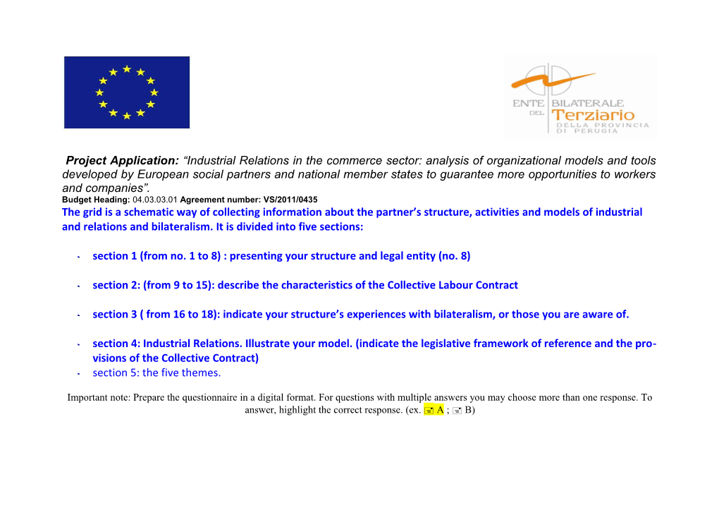 Budget Heading: 04.03.03.01 Agreement Number: VS/2011/0435