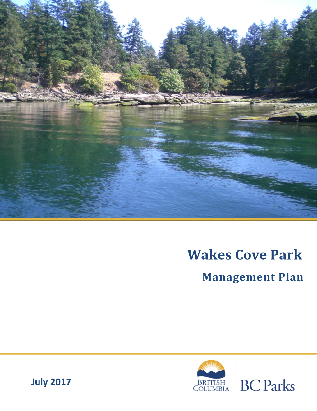 Wakes Cove Park Management Plan