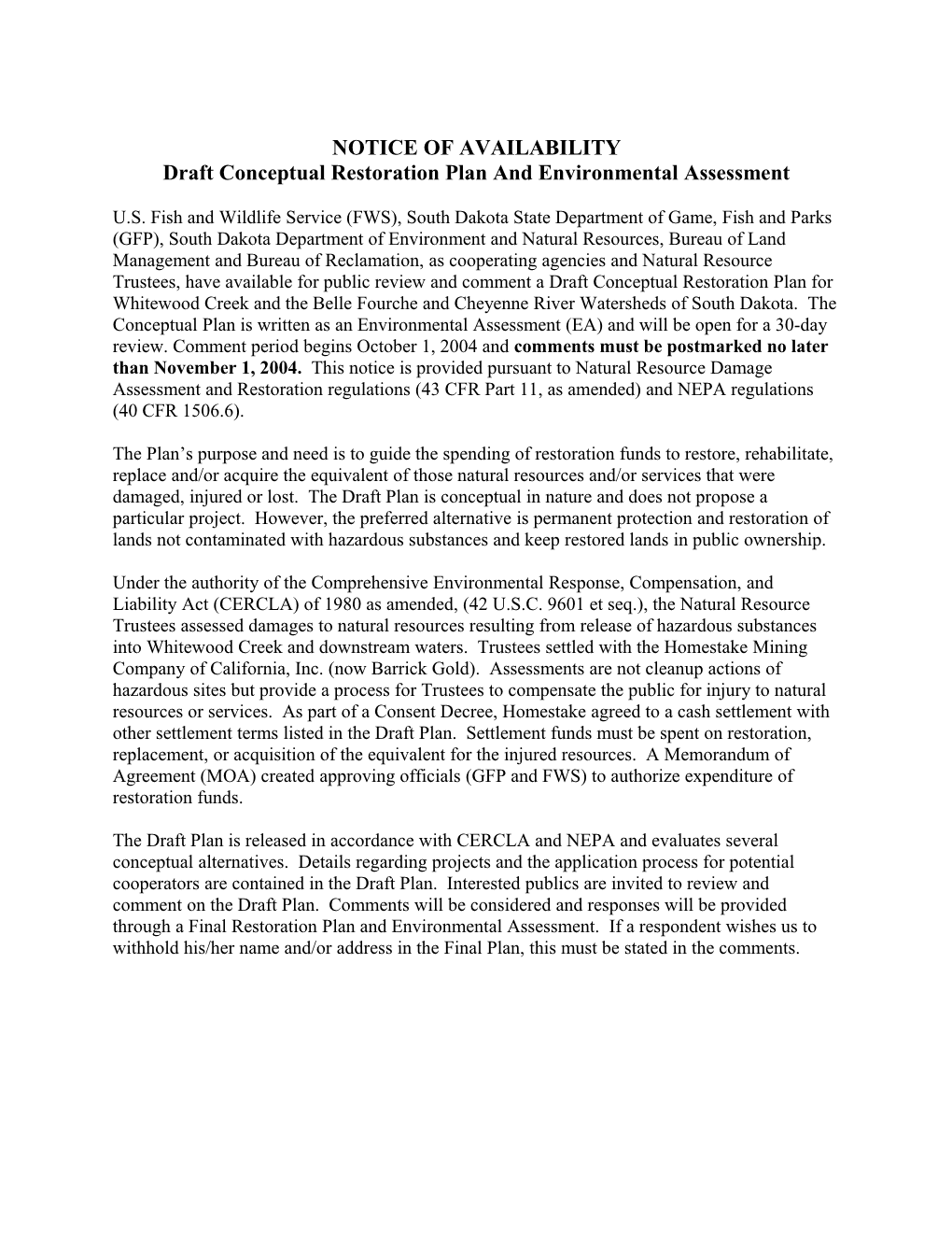 Federal Register: January 10, 2001 (Volume 66, Number 7)