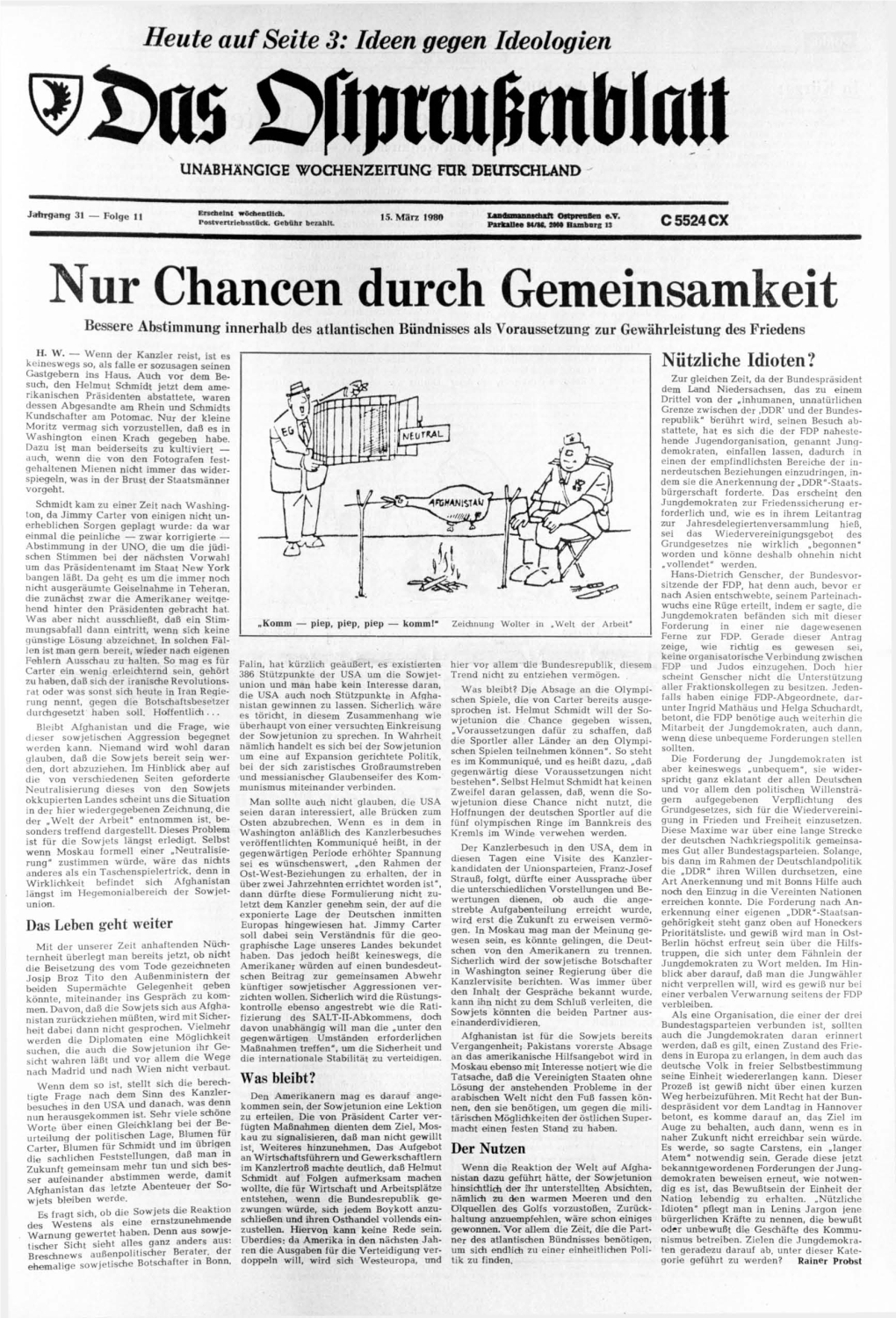 Nur Chancen Durch Gemeinsamkeit