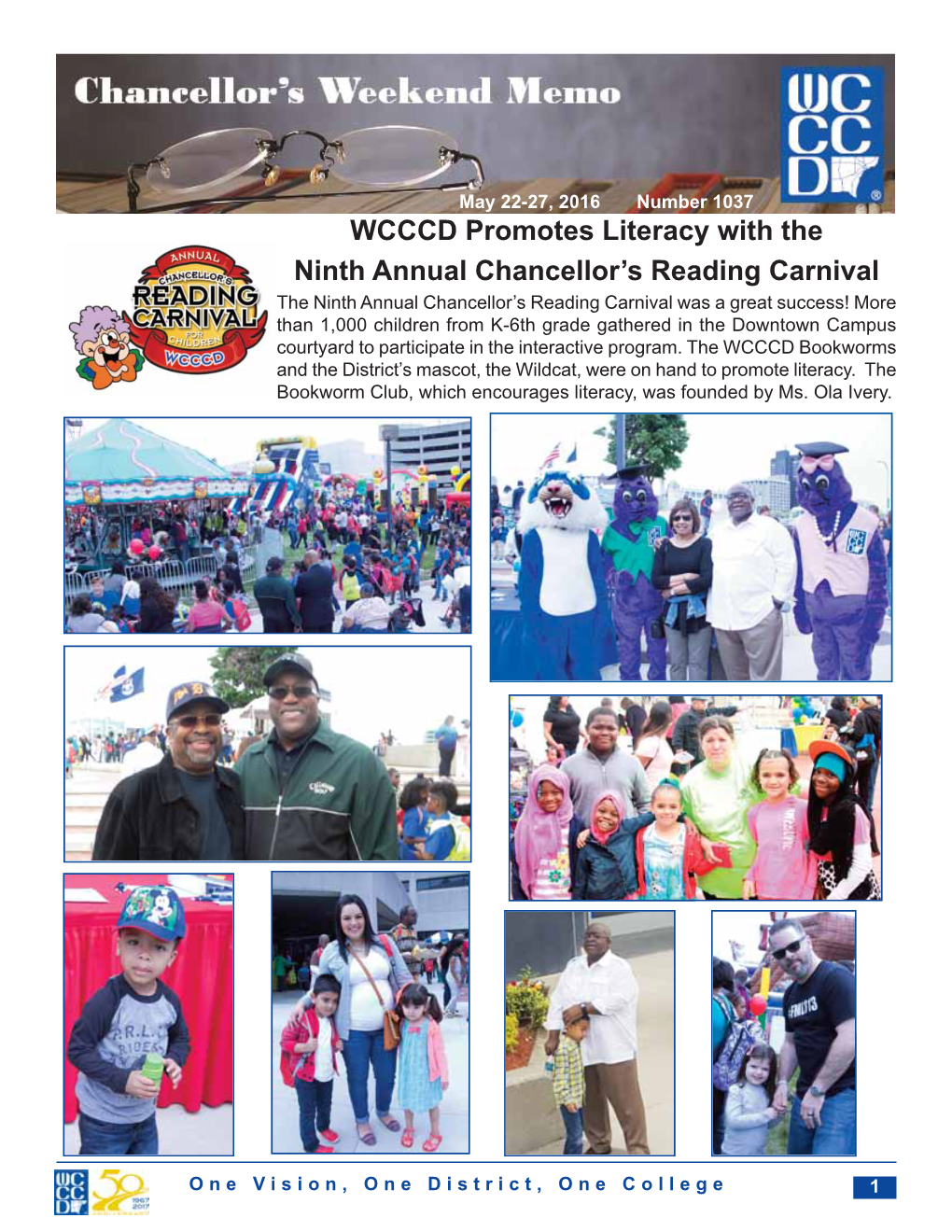 WCCCD Promotes Literacy with the Ninth Annual Chancellor's Reading