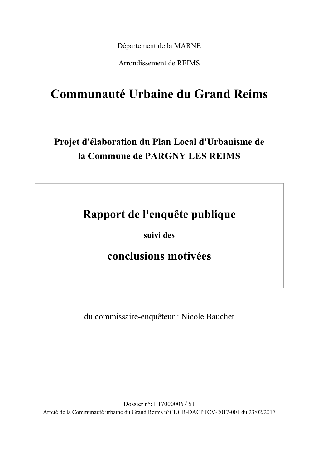 Communauté Urbaine Du Grand Reims