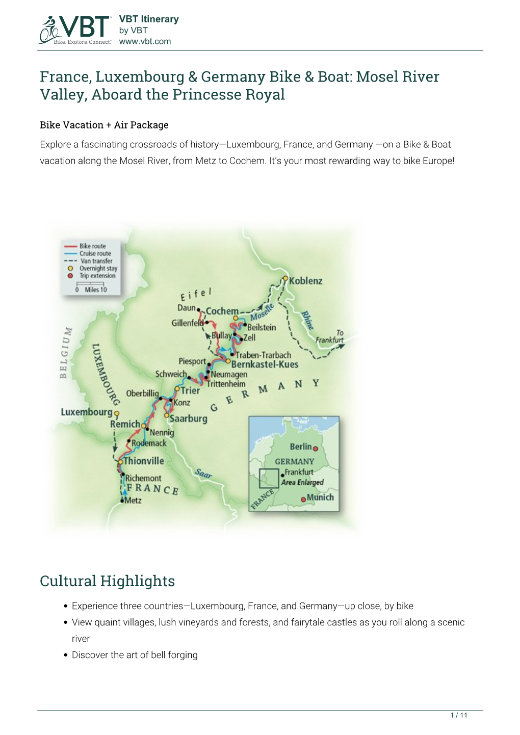 Bike to Rodemack / Picnic Lunch / Remich, Luxembourg After Breakfast, Cycle Along the Mosel River on a Quiet Bike Path