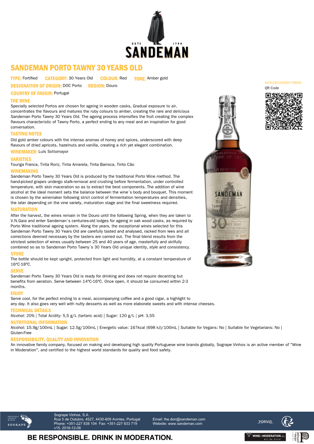 Sandeman Porto Tawny 30 Years