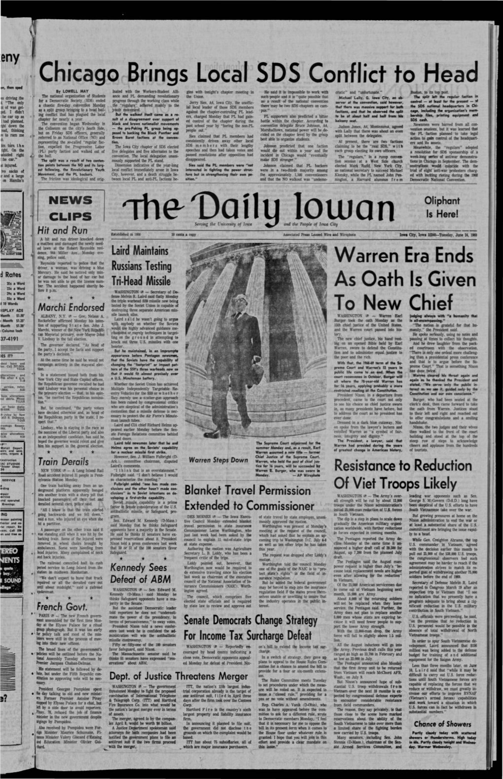 Daily Iowan (Iowa City, Iowa), 1969-06-24