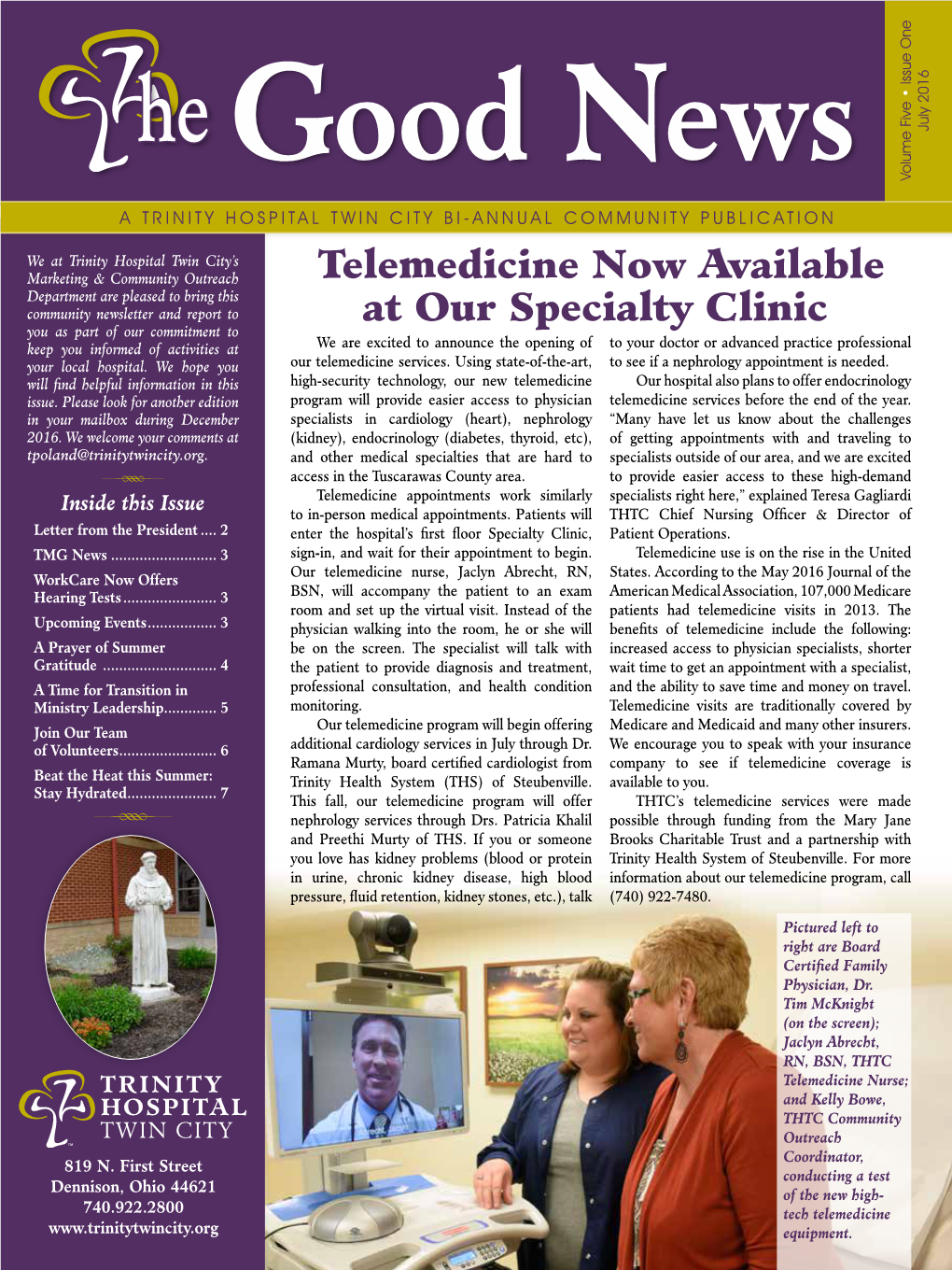 Telemedicine Now Available at Our Specialty Clinic