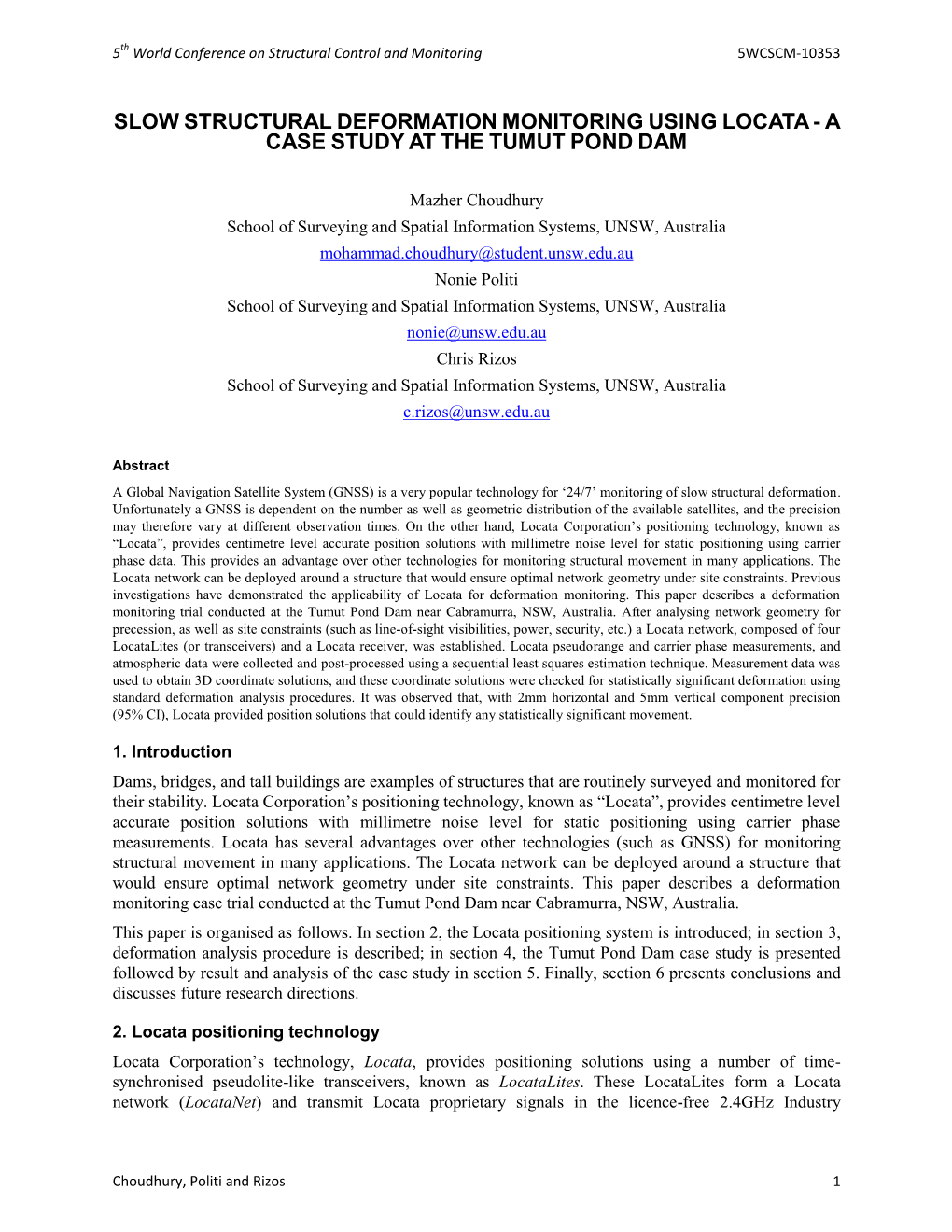 A Case Study at the Tumut Pond Dam