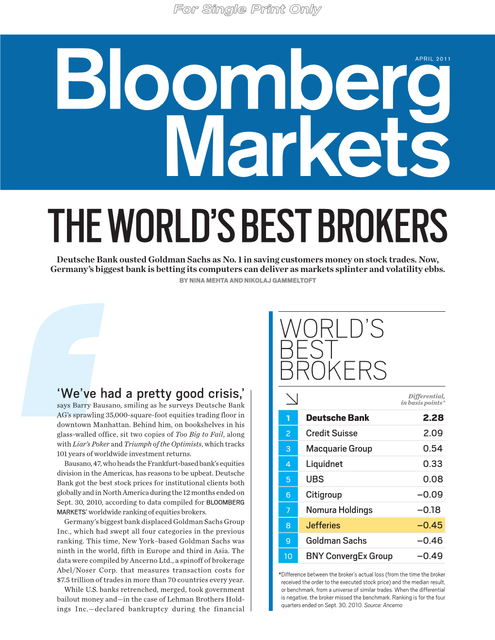 The World's Best Brokers