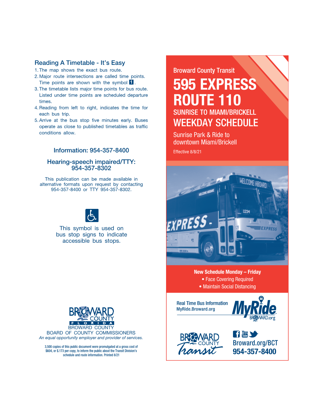 595 Express Route 110 Weekdays