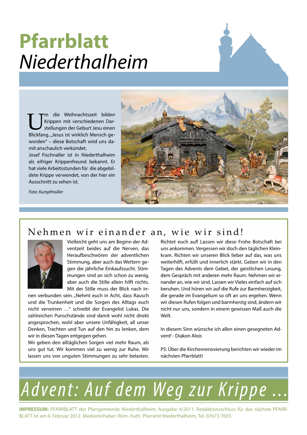 Pfarrblatt Niederthalheim Advent