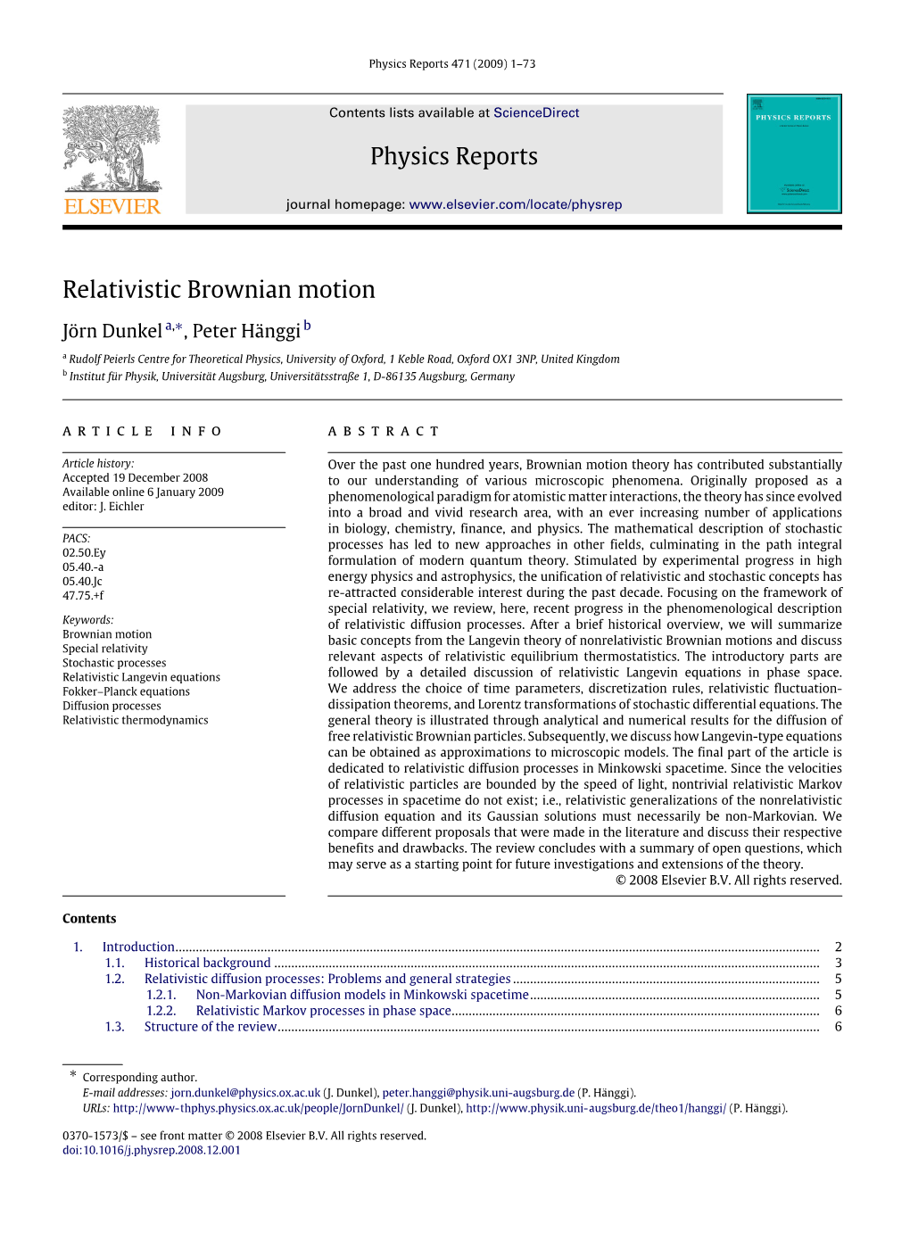 Relativistic Brownian Motion