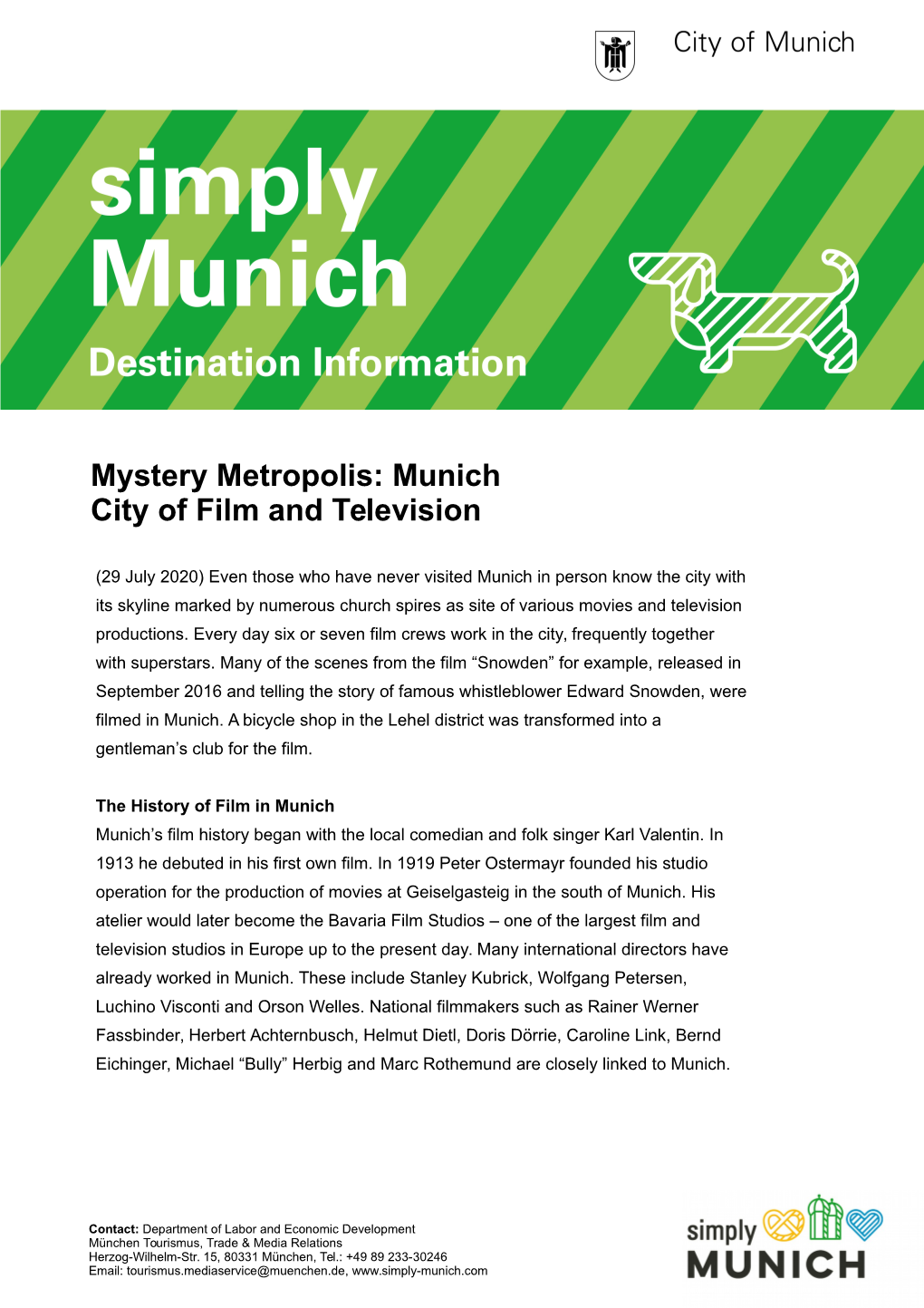 Mystery Metropolis: Munich City of Film and Television