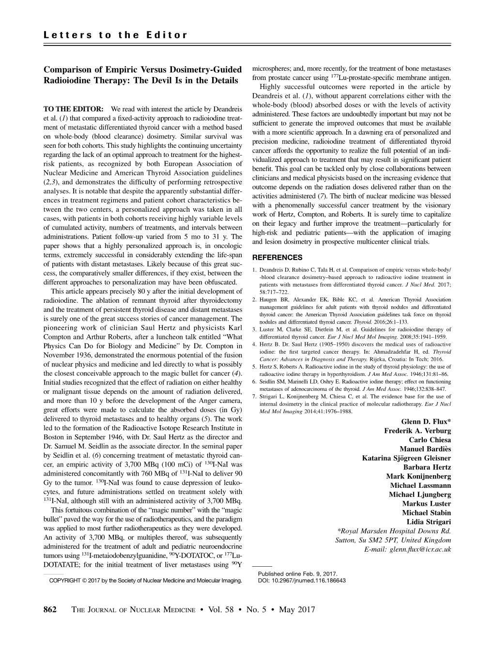 Comparison of Empiric Versus Dosimetry-Guided Radioiodine