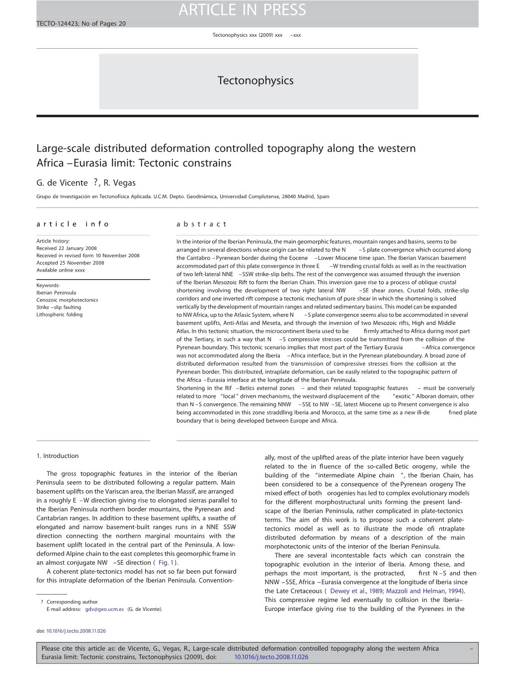 Tectonic Constrains