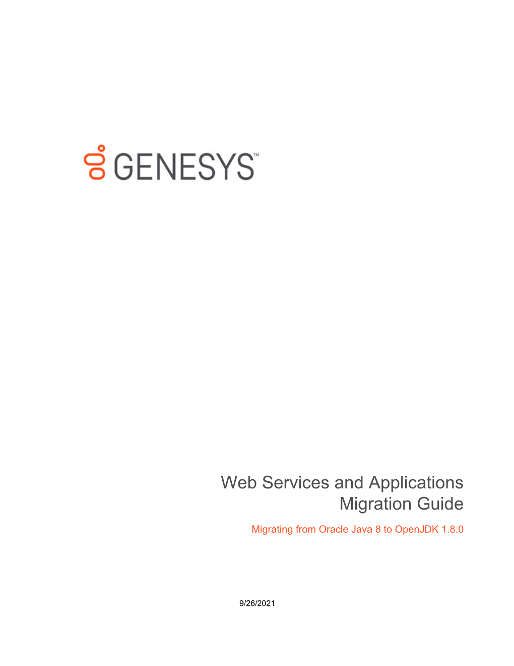 Web Services and Applications Migration Guide