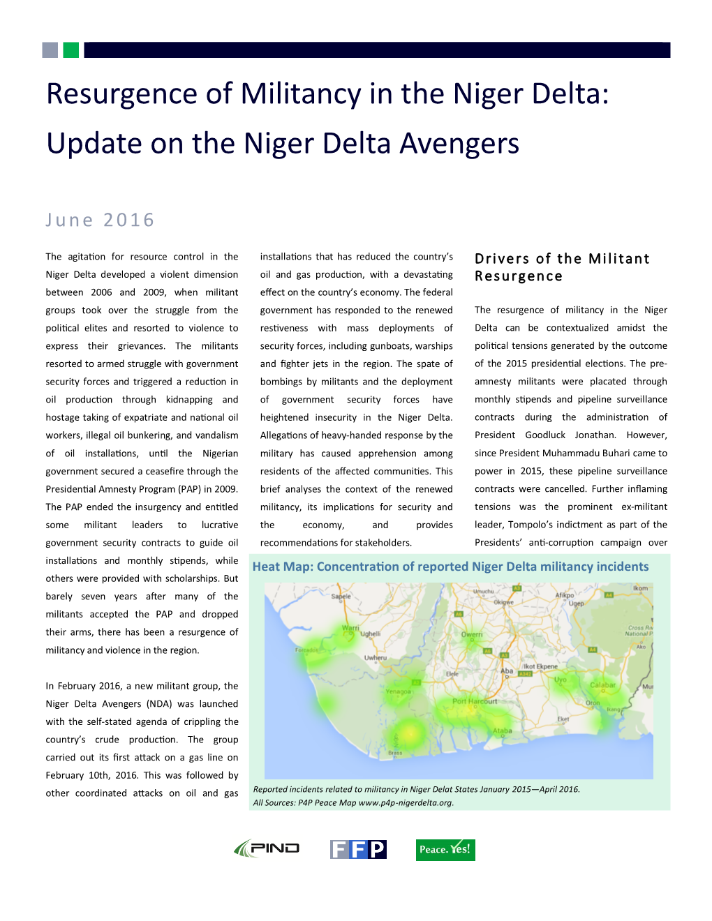 Update on the Niger Delta Avengers