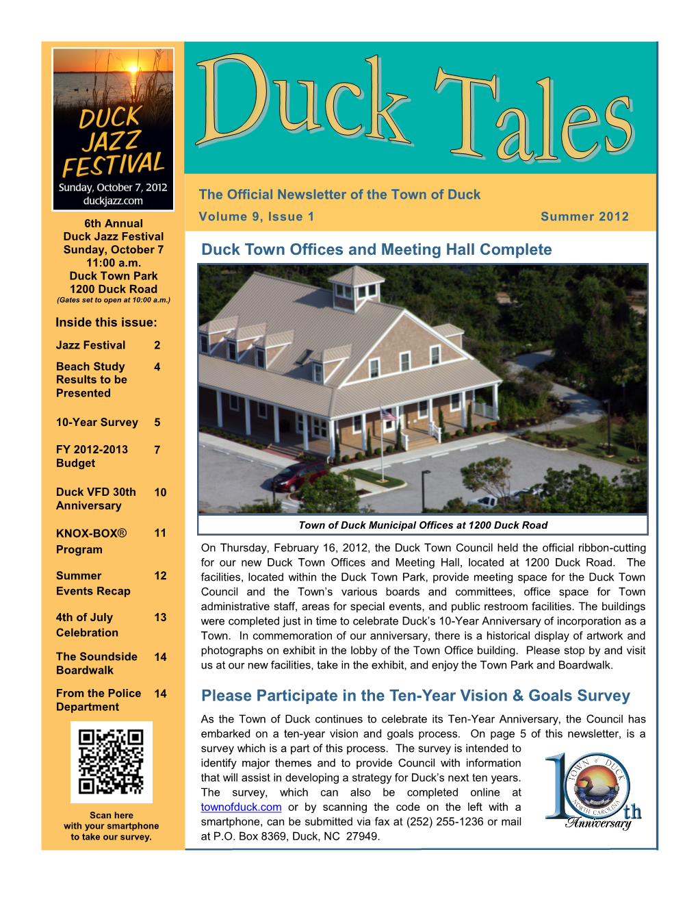 Summer 2012 Newsletter