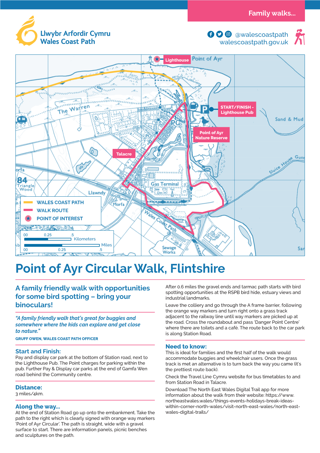 Point of Ayr Circular Walk, Flintshire