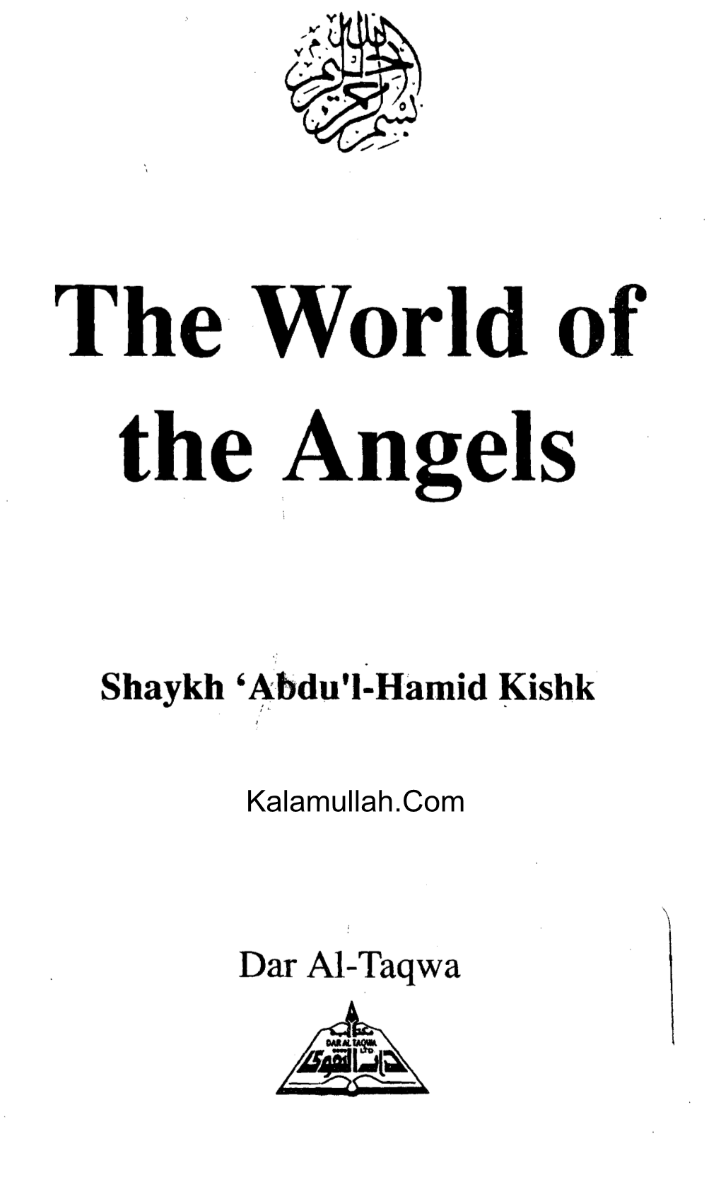 The World of the Angels, in the Name of Which Allah Has Praised Himself