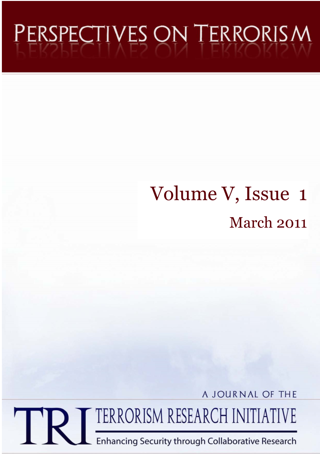 Perspectives on Terrorism, Volume 5, Issue 1