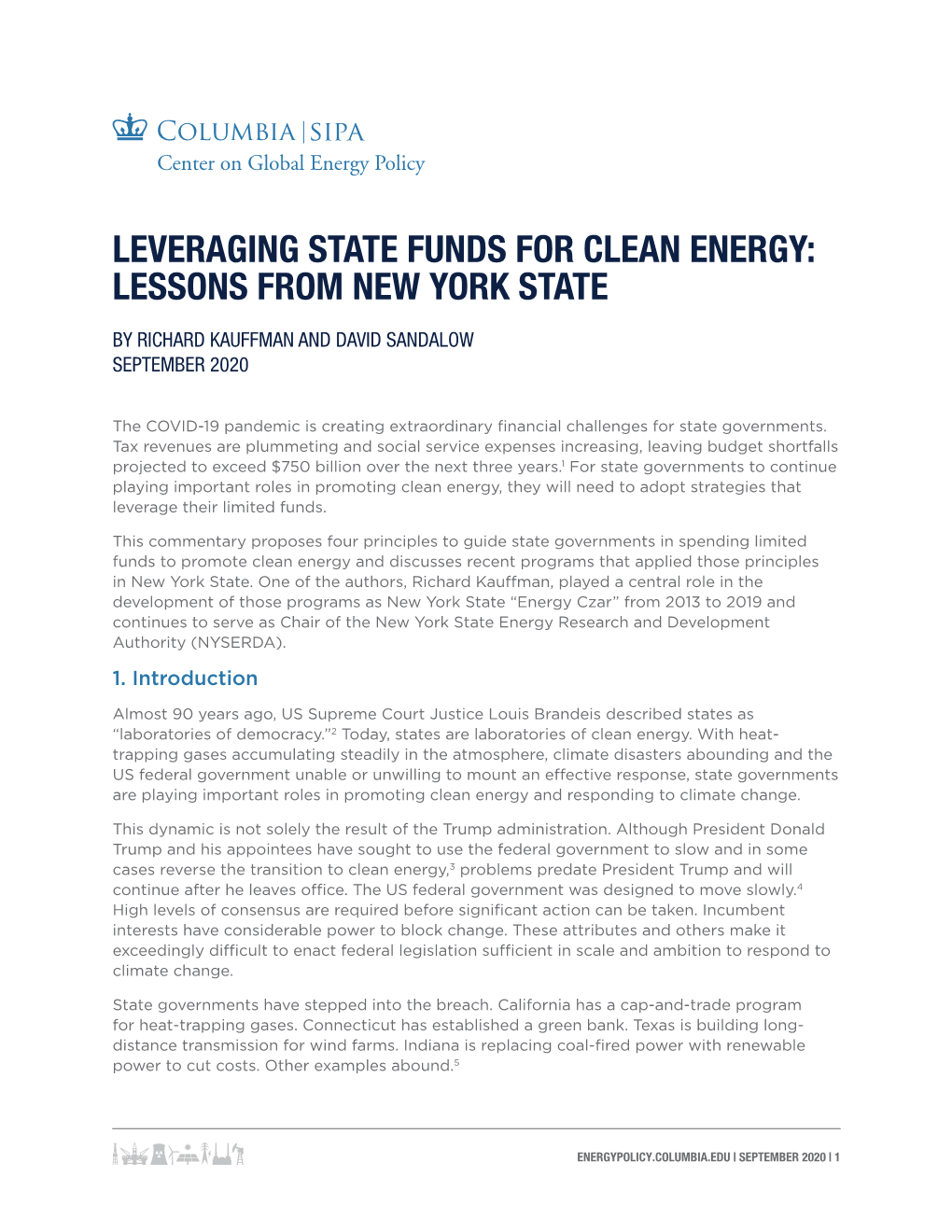 Leveraging State Funds for Clean Energy: Lessons from New York State