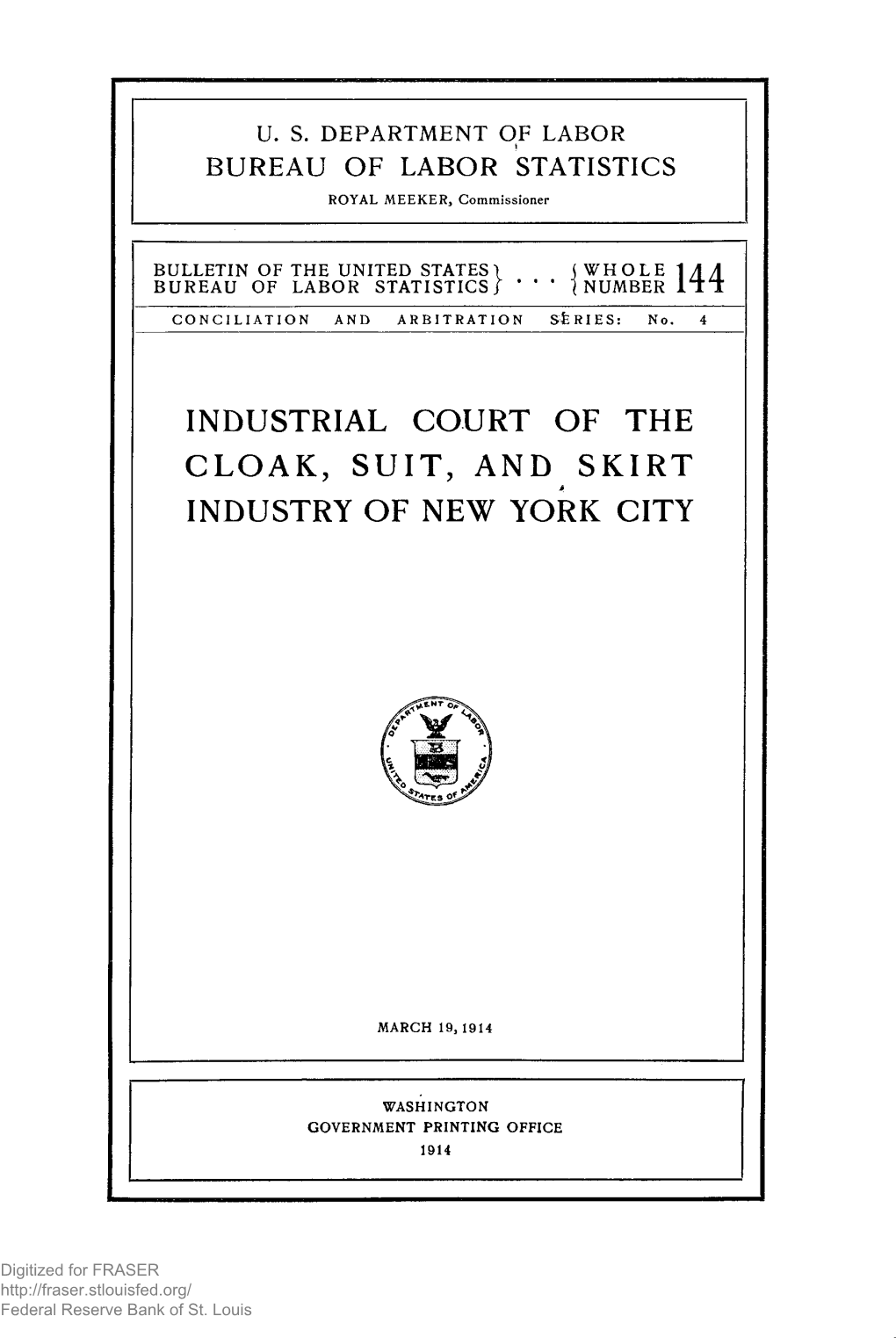 Industrial Court of the Cloak, Suit, and Skirt Industry of New York City