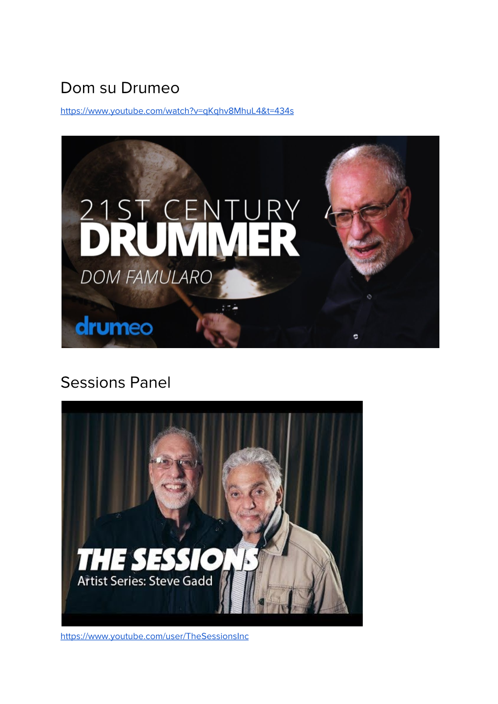 Dom Su Drumeo Sessions Panel