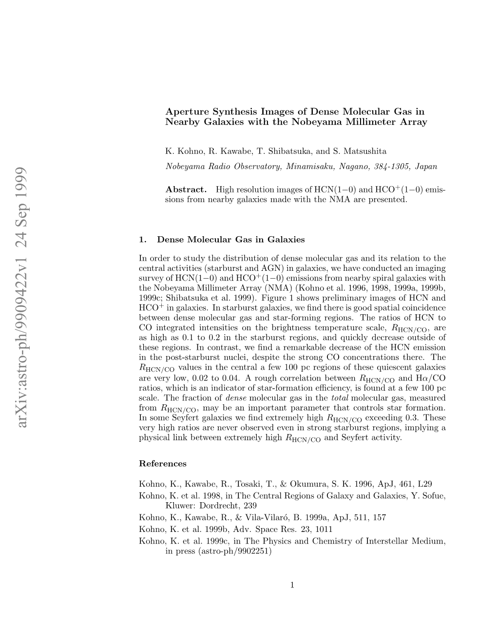 Aperture Synthesis Images of Dense Molecular Gas in Nearby Galaxies