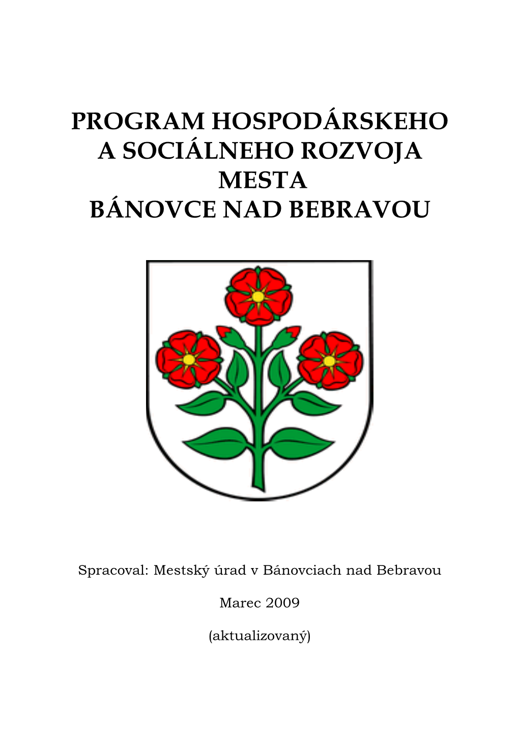 Program Hospodárskeho a Sociálneho Rozvoja Mesta Bánovce Nad Bebravou