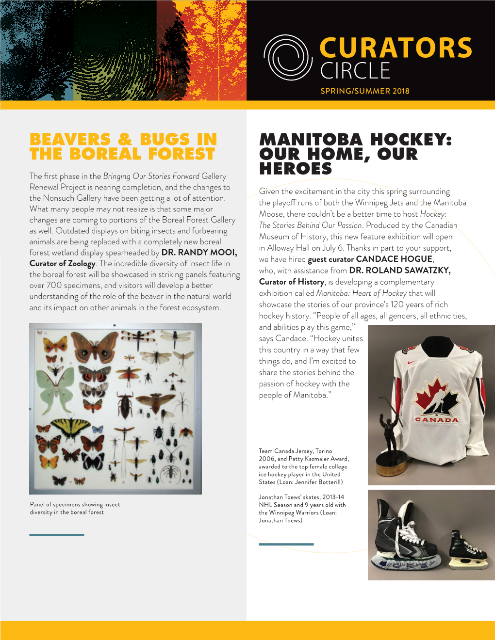 Manitoba Hockey: the Boreal Forest Our Home, Our