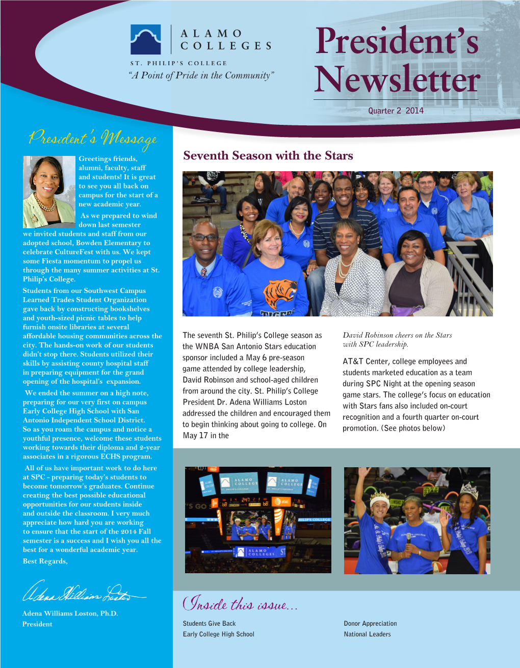 President's Newsletter