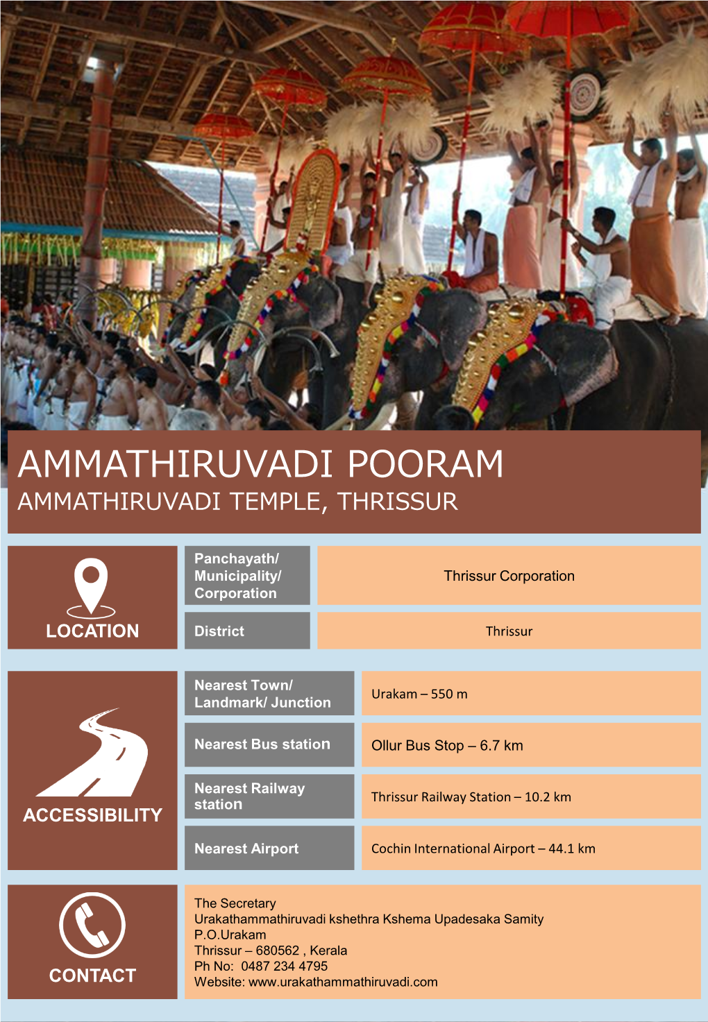 Ammathiruvadi Pooram Ammathiruvadi Temple, Thrissur