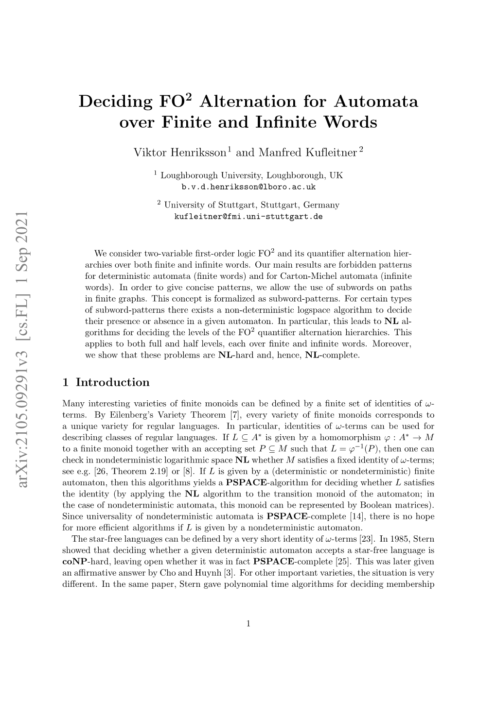 Alternation for Automata Over Finite and Infinite Words