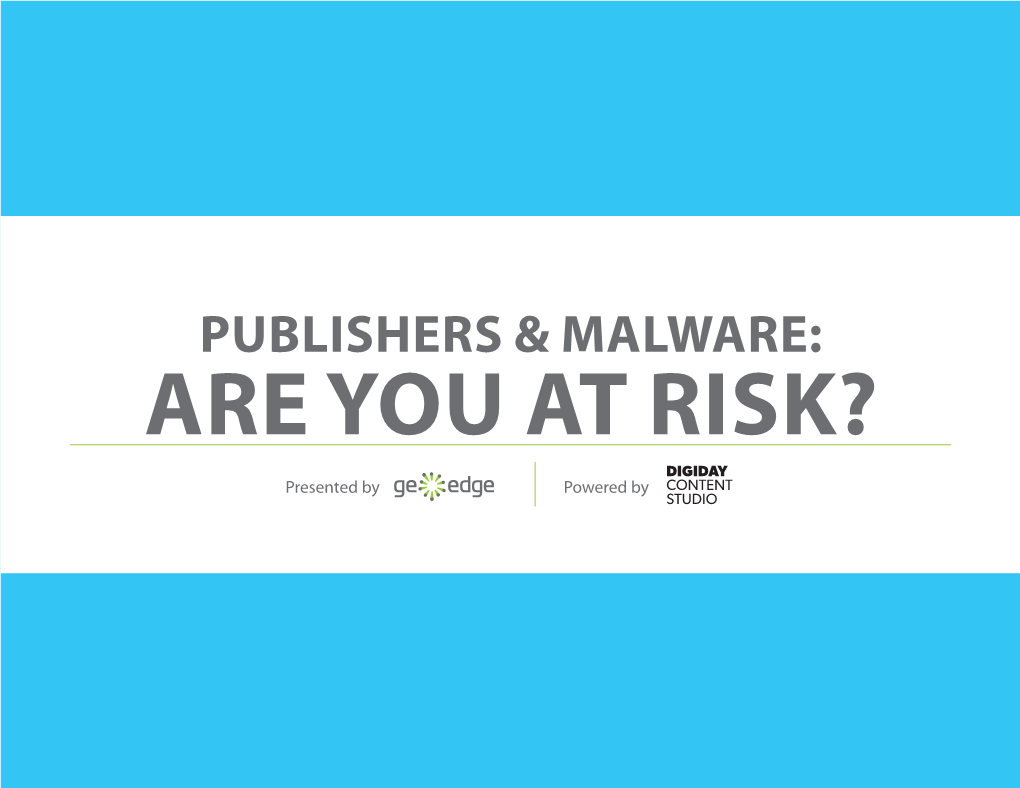 Publishers & Malware