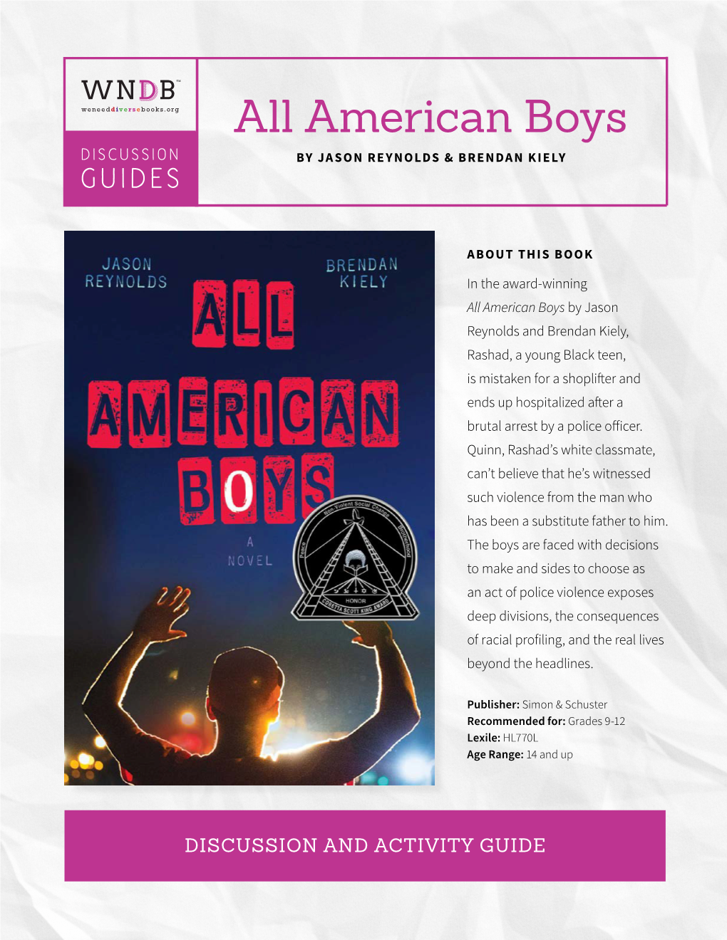 All American Boys by JASON REYNOLDS & BRENDAN KIELY