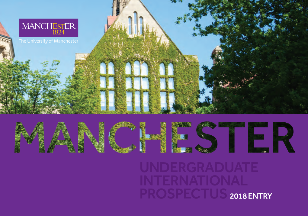 UNDERGRADUATE INTERNATIONAL PROSPECTUS 2018 ENTRY Contents