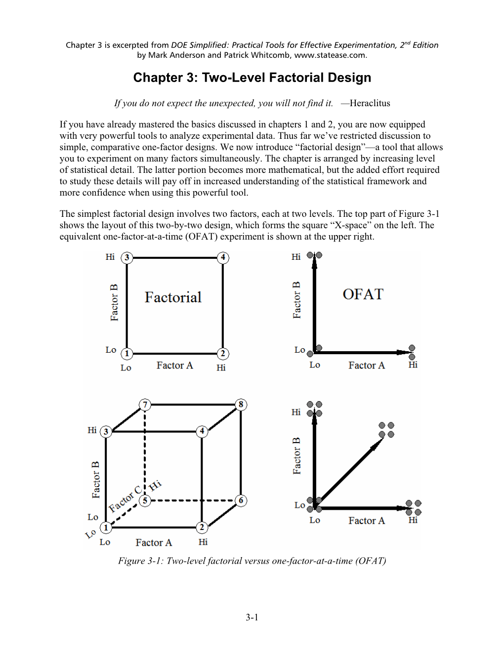 Chapter 3: Two-Level Factorial Design