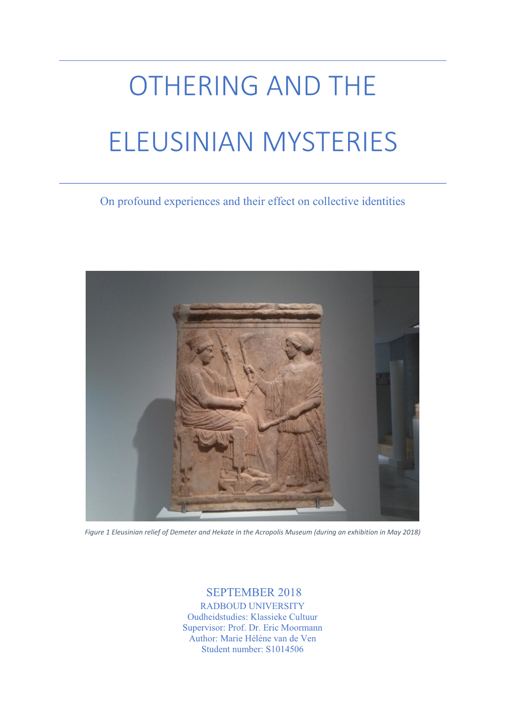 Othering and the Eleusinian Mysteries