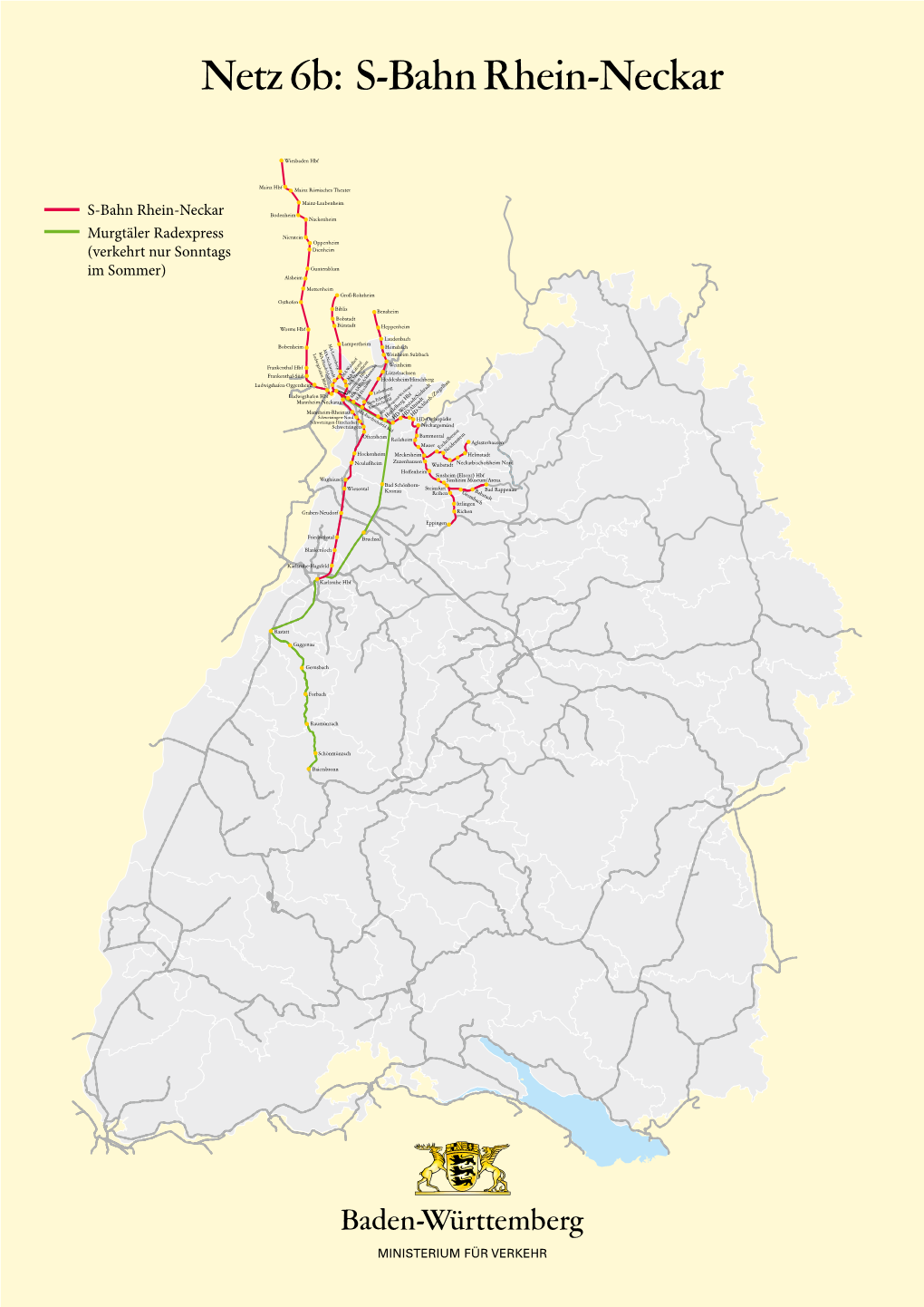 Netz 6B: S-Bahn Rhein-Neckar