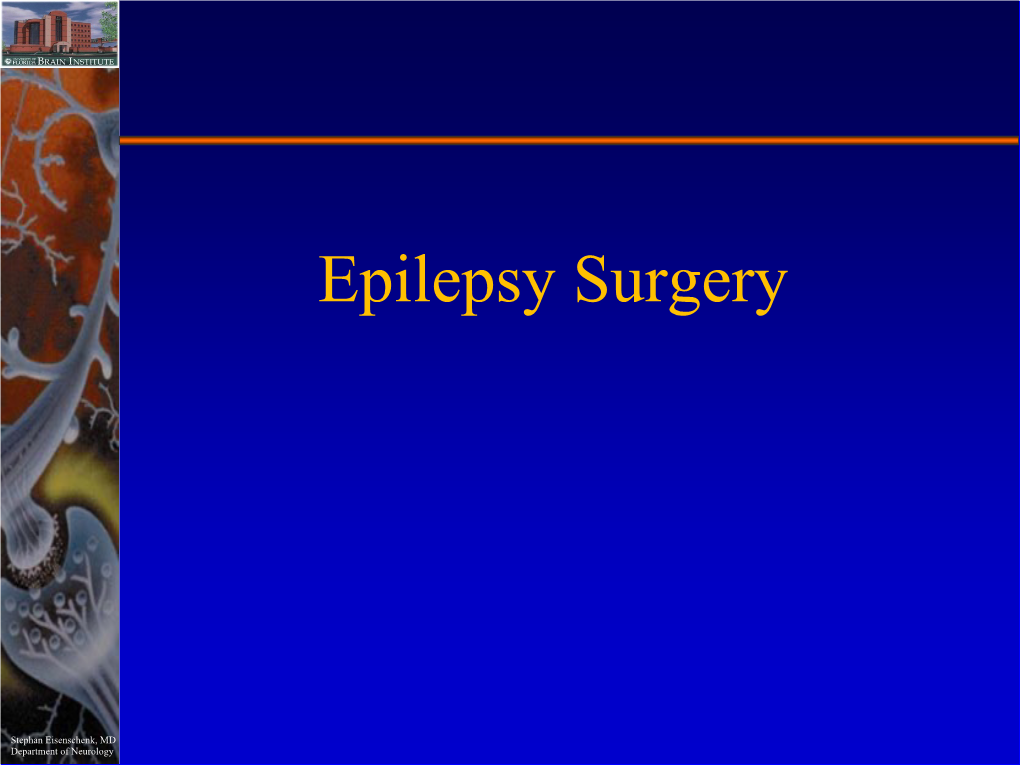 Epilepsy Surgery