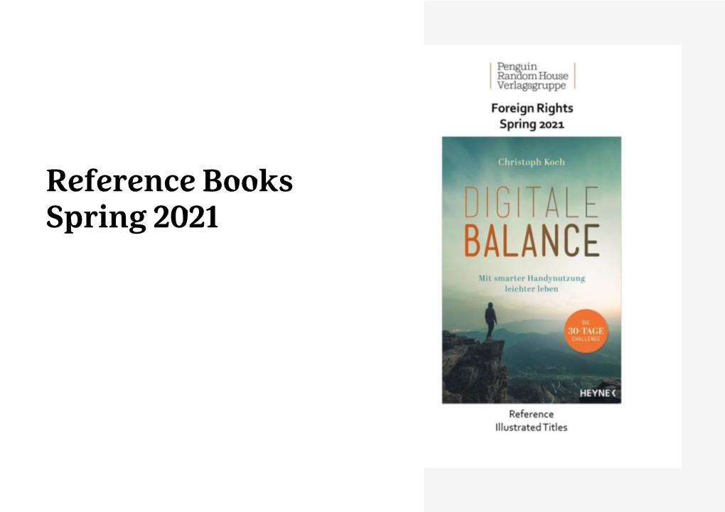 Reference Books Spring 2021 Contents