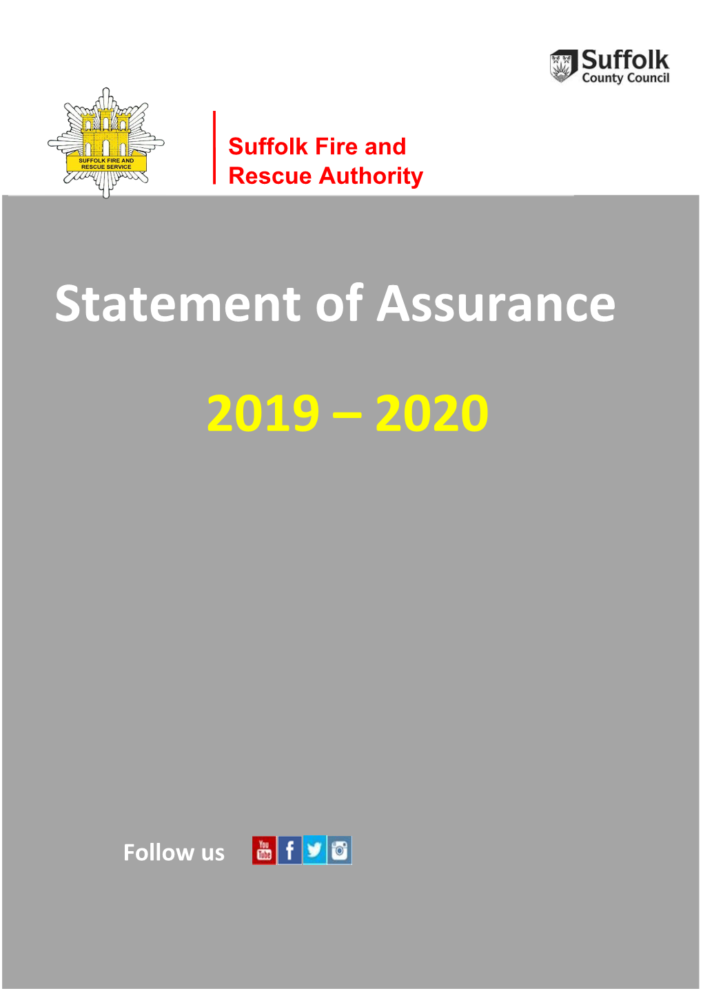 Statement of Assurance 2019 – 2020