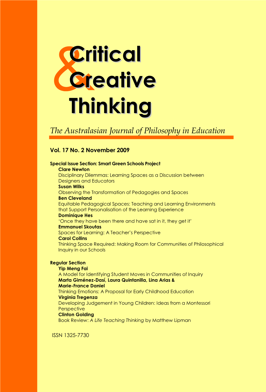 Critical & Creative Thinking – Dominique