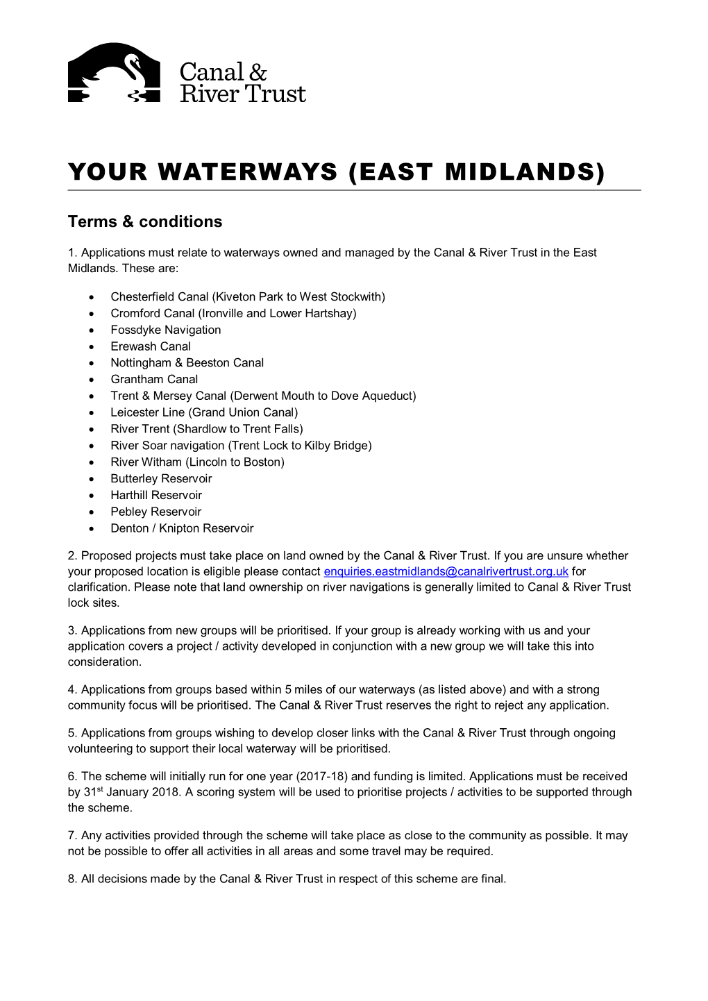 Your Waterways (East Midlands)