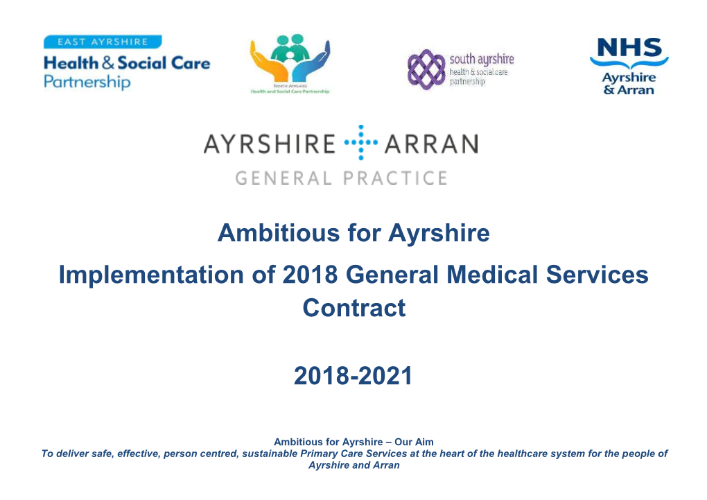 Ayrshire and Arran Primary Care Improvement Plan