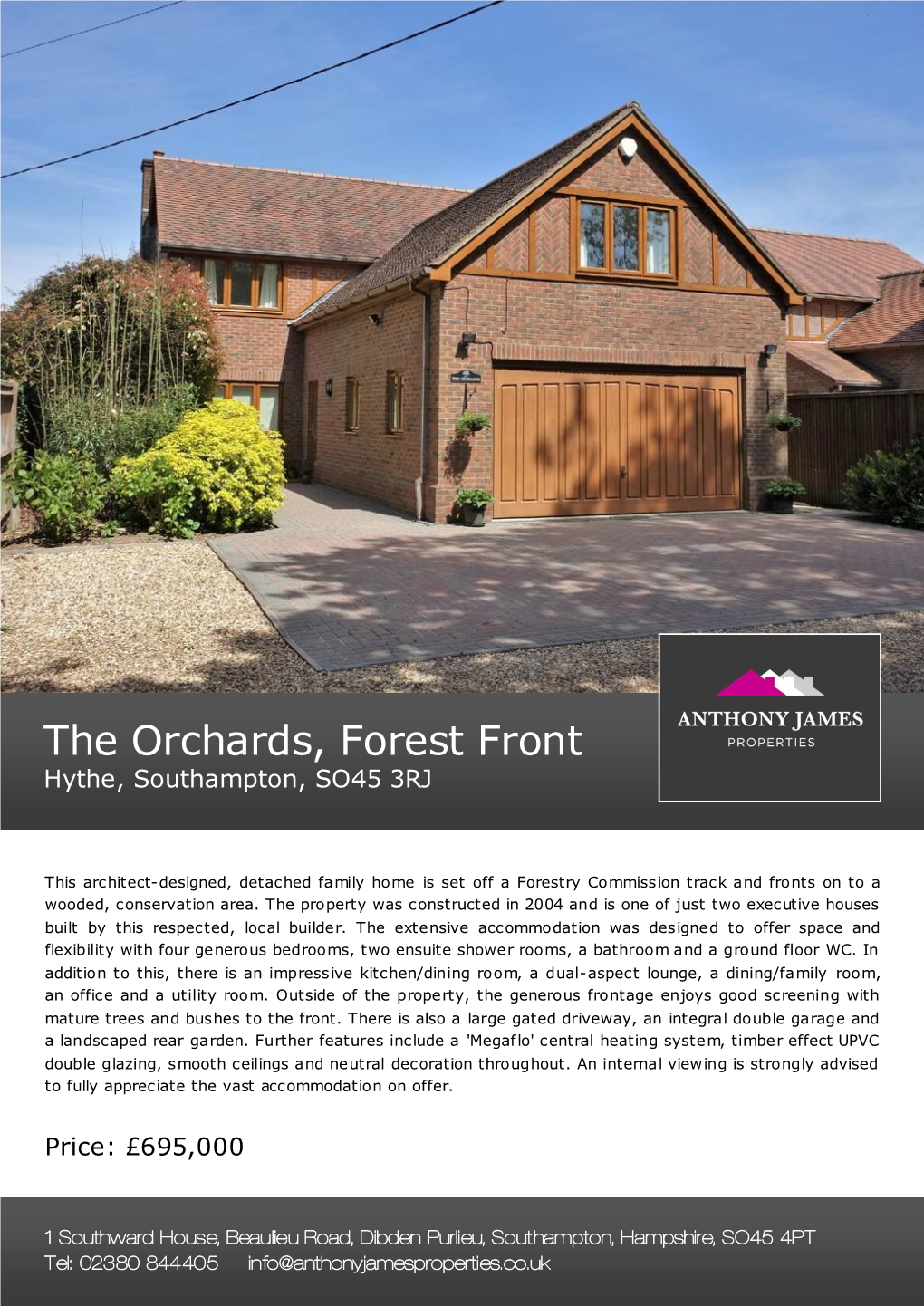 The Orchards, Forest Front Hythe, Southampton, SO45 3RJ