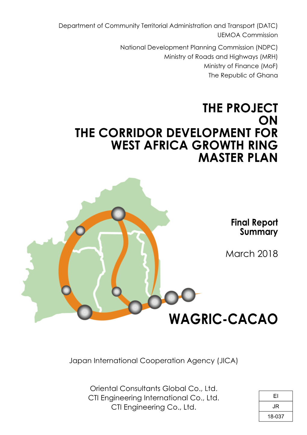 Project on the Corridor Development for West Africa Growth Ring Master Plan