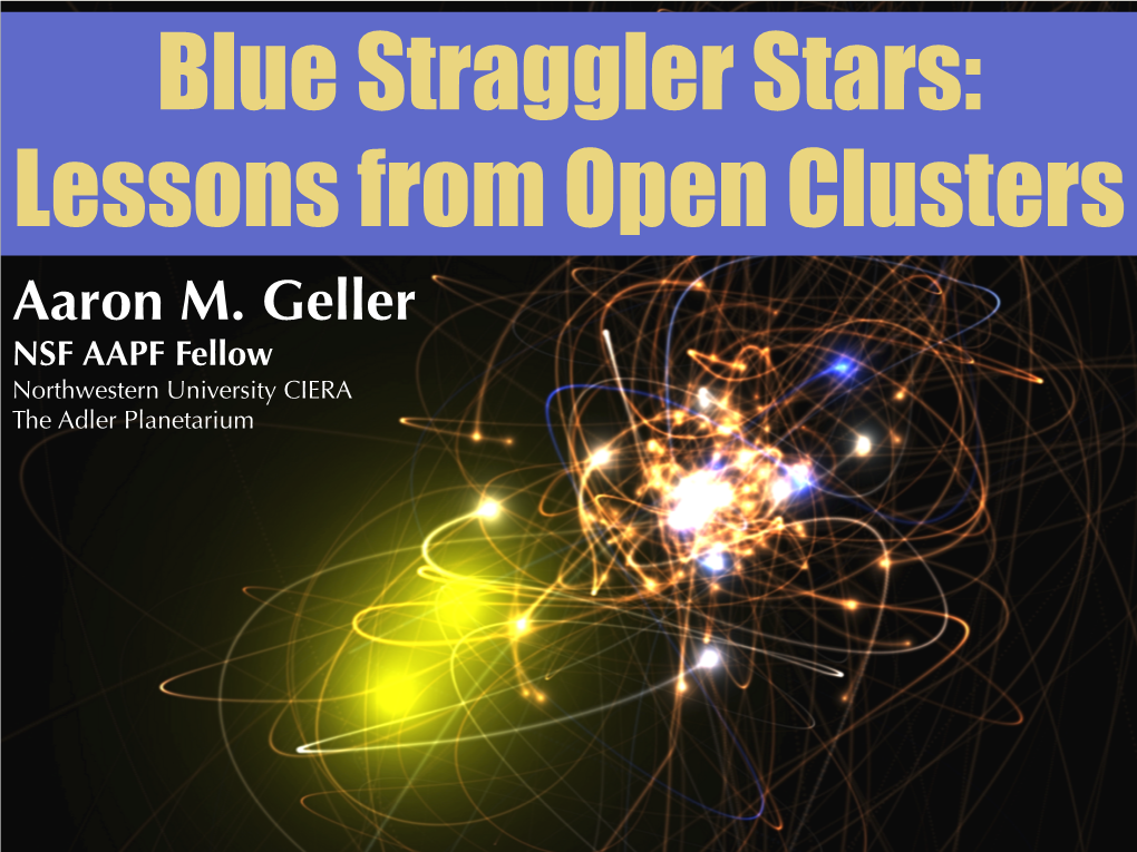 Blue Straggler Stars: Lessons from Open Clusters Aaron M