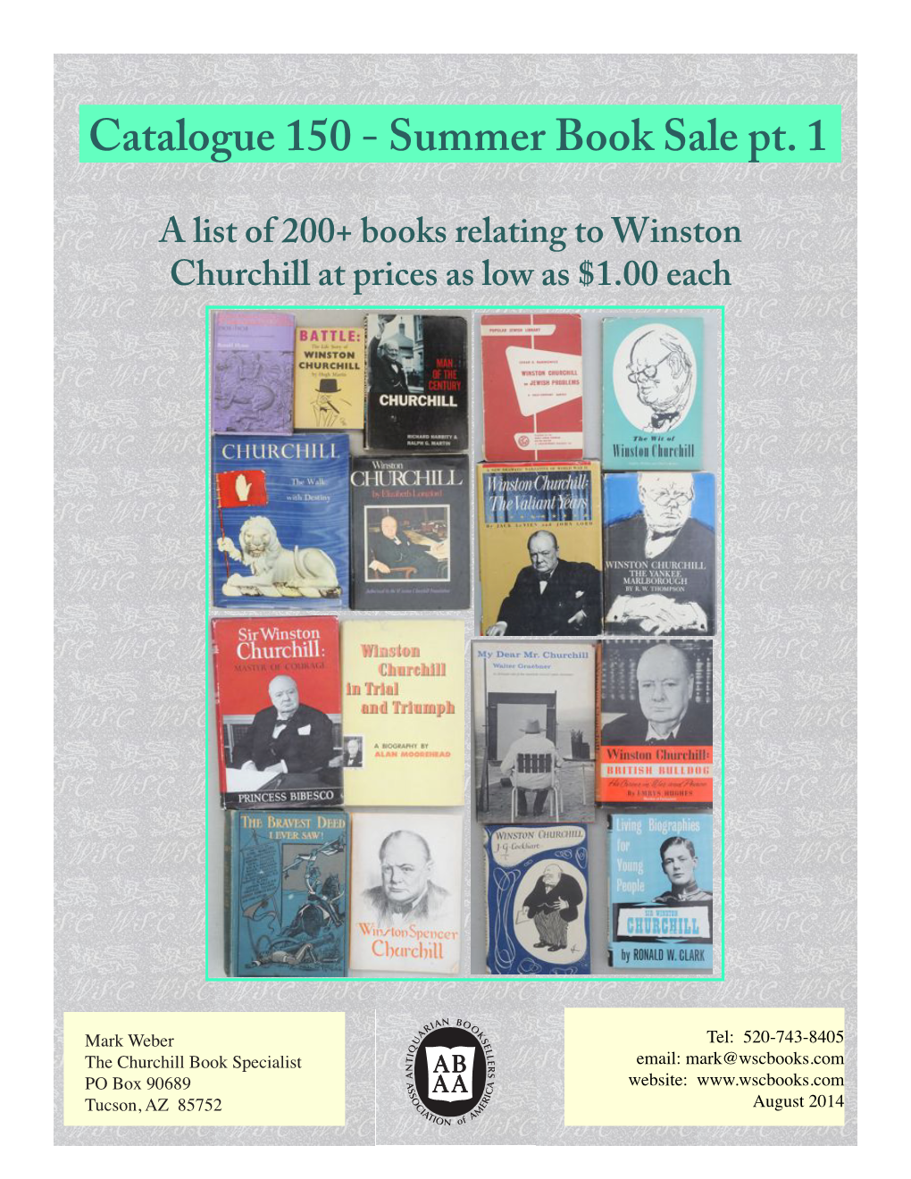 Catalogue 150 - Summer Book Sale Pt
